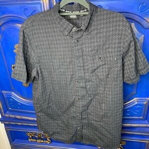 Vans Off The Wall Men's Small Gray Button Down
